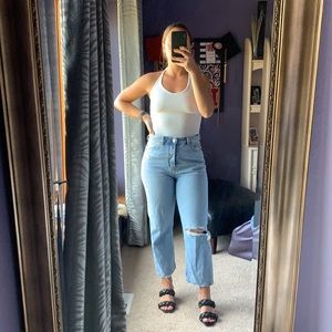 American Eagle Striped Halter Top